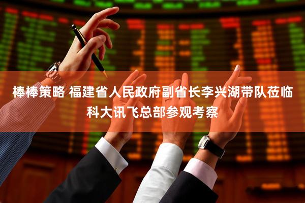 棒棒策略 福建省人民政府副省长李兴湖带队莅临科大讯飞总部参观考察