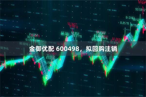 金御优配 600498，拟回购注销